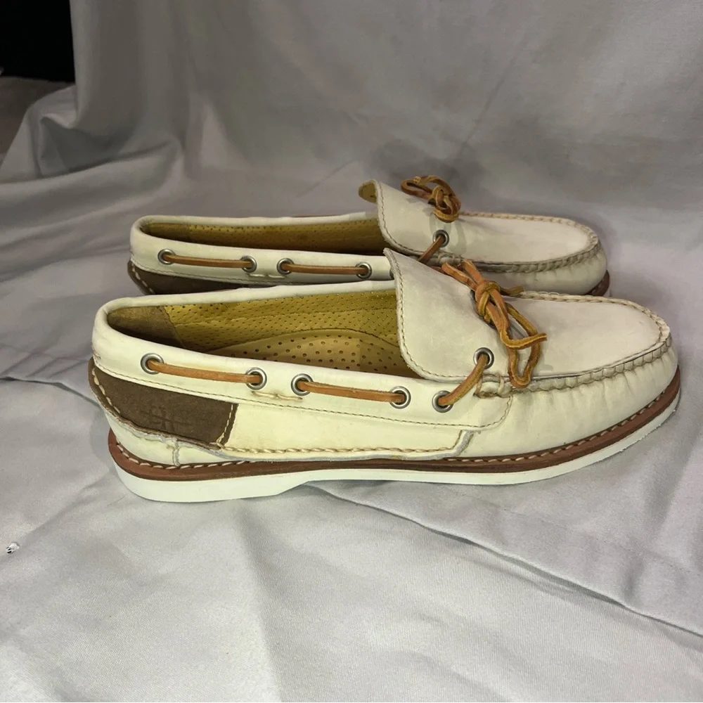 ERNEST HEMINGWAY Boat Dock Casual Shoe White Leather Suede Men Size 9